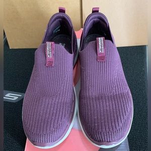 Skechers Purple Go Walk Washable Slip On Shoes Size 7